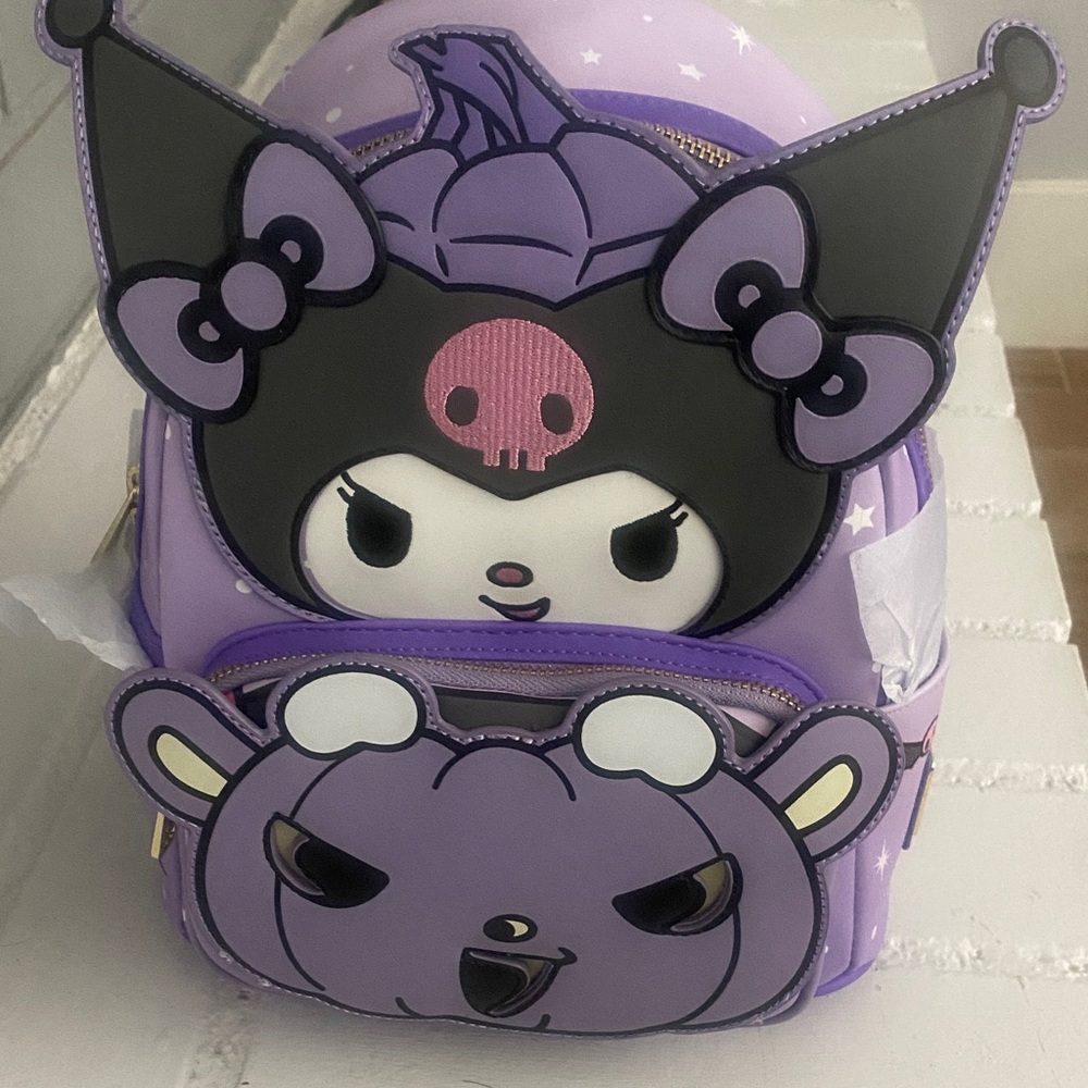 Adorable Purple Character Backpack